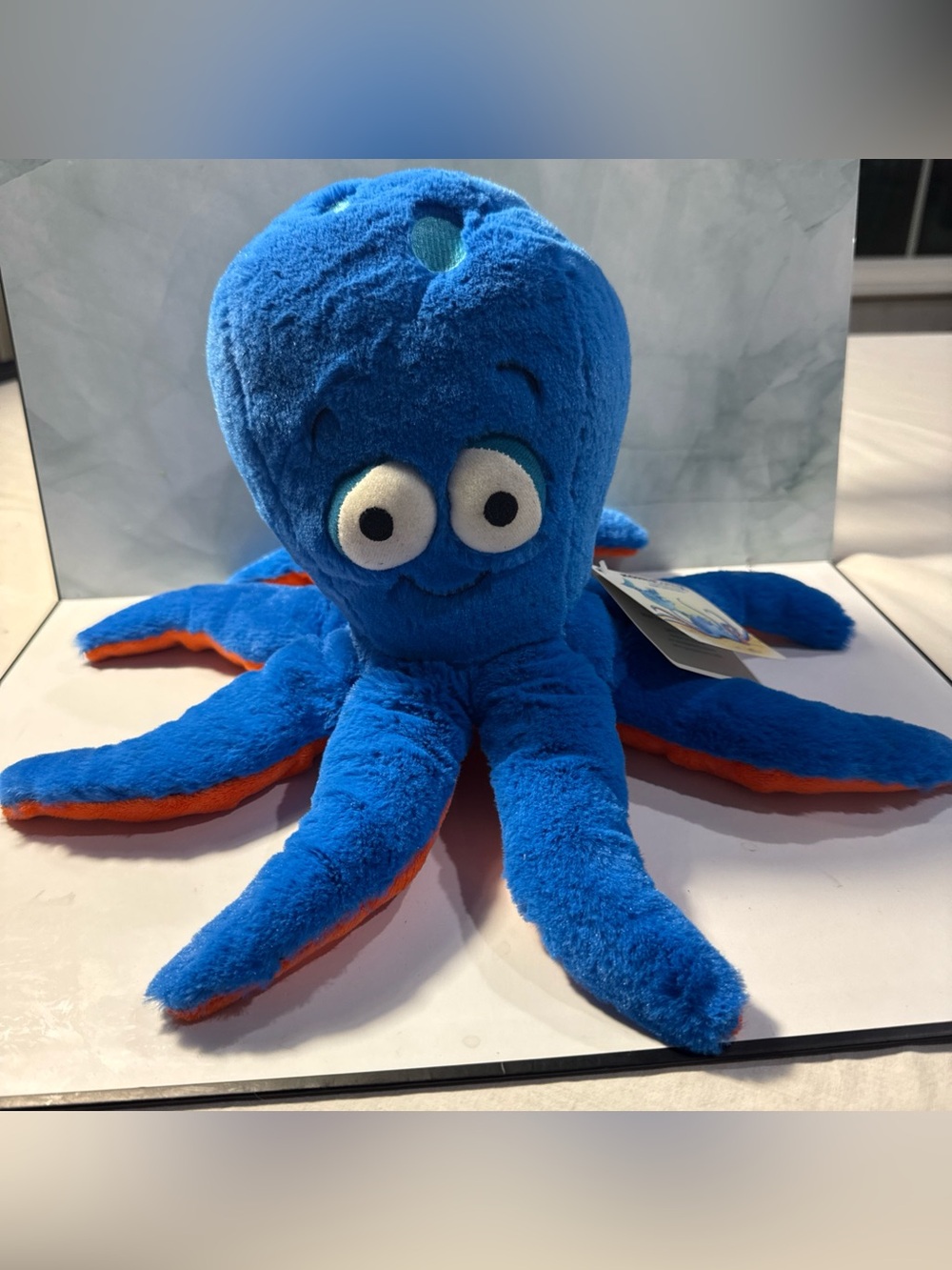 NWT Kohls Cares Pout Pout Fush Plush Blue Octopus Soft Toy - Kids Plush Octopus